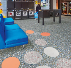 Forbo Allura Material 63492DR7-63492DR5 blue terrazzo фото 2 | FLOORDEALER